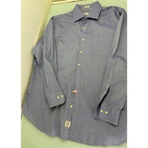 Peter Millar Shirt Mens 2XL XXL Button Up Long Sleeve All over Print AOP